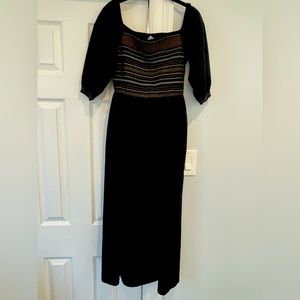 Smocked midi dress